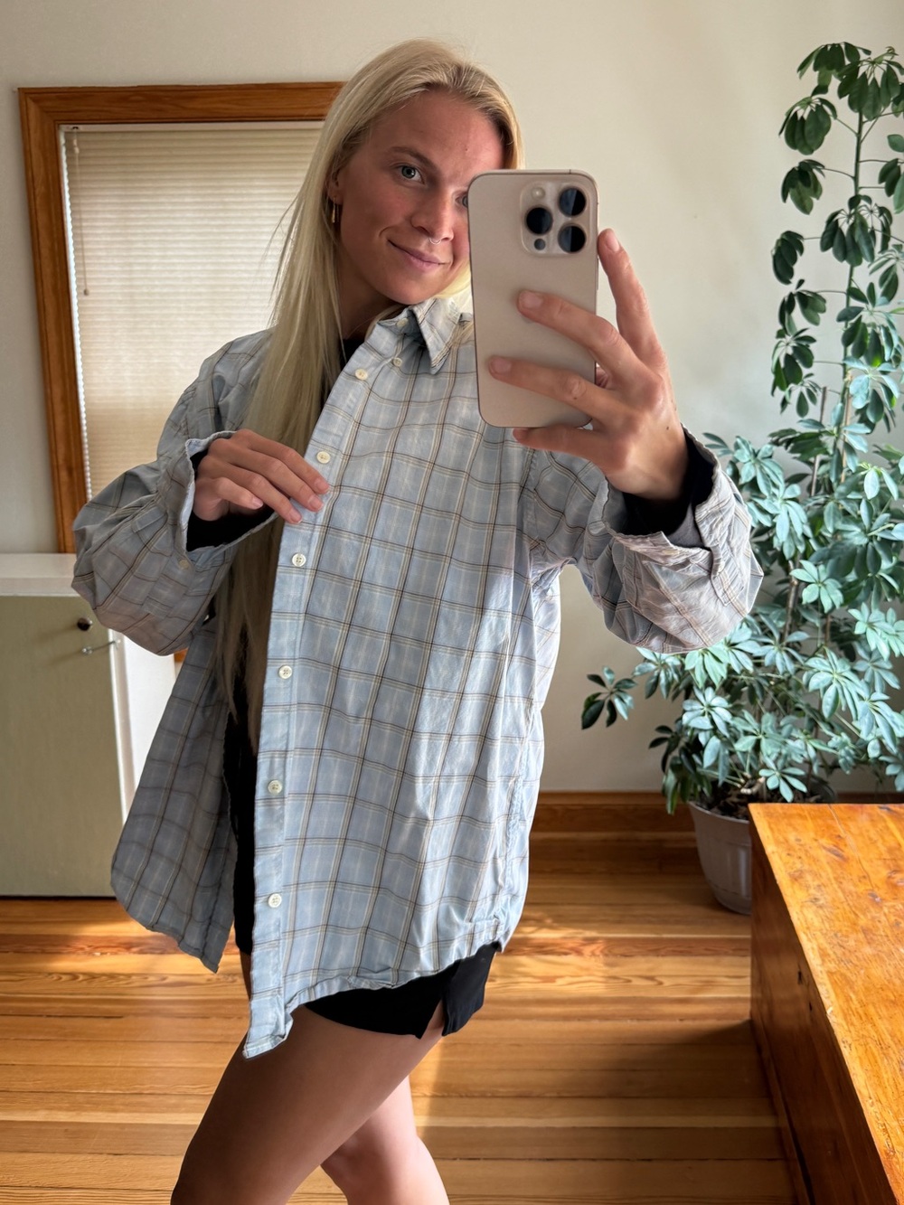 Eddie Bauer plaid shirt
